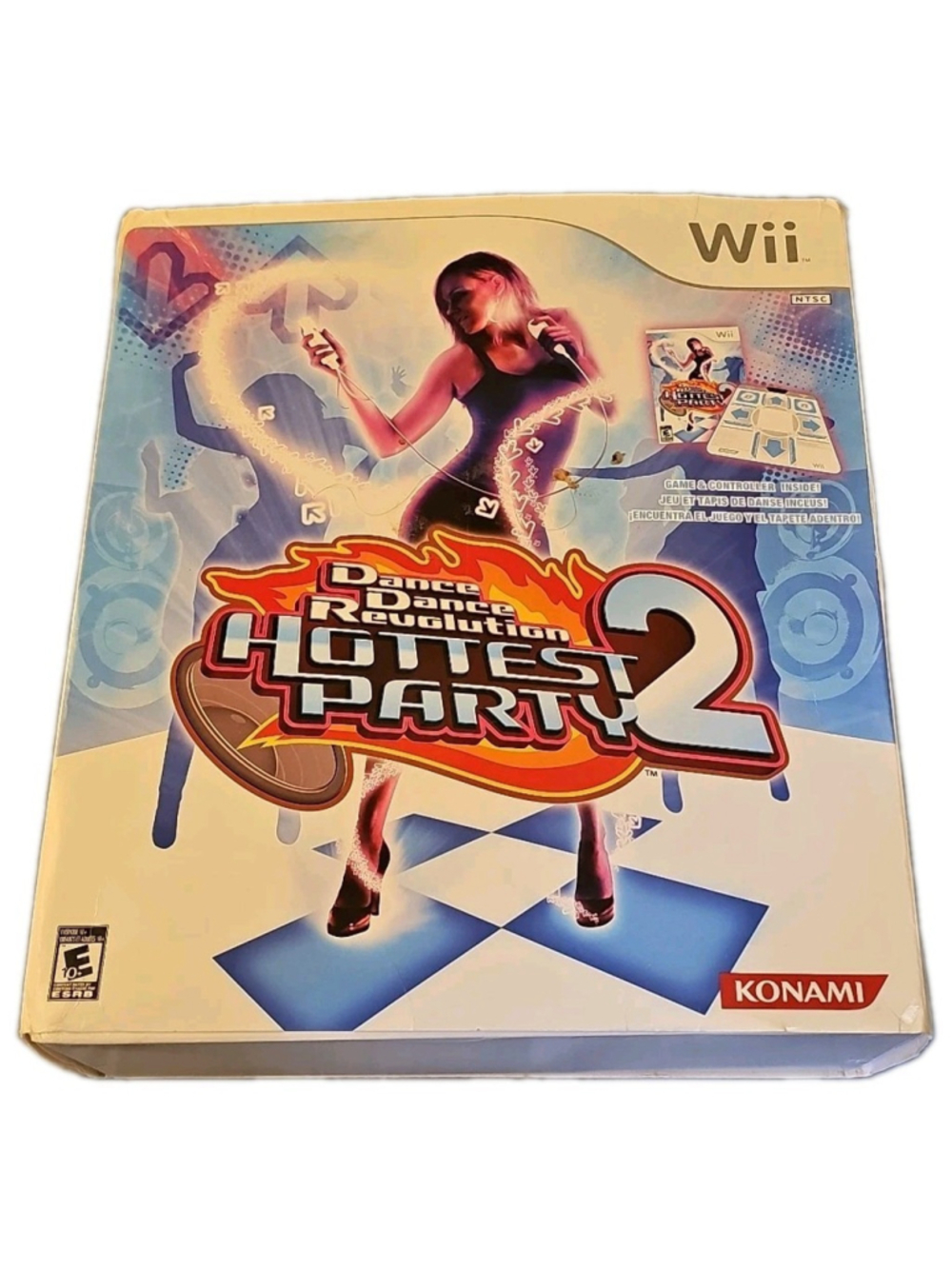 Dance Dance Revolution Hottest Party 2 Dance Mat & Game CIB (Nintendo Wii, 2008)